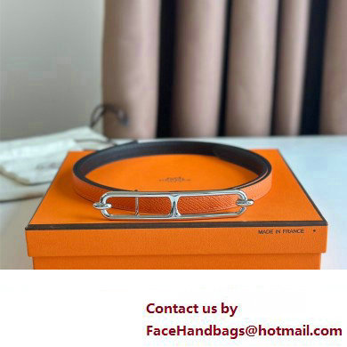 Hermes Roulis belt buckle  &  Reversible leather strap 13 mm 11 2023